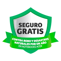 Seguro gratis por un año contra robo y desastres naturales en Notebooks Acer